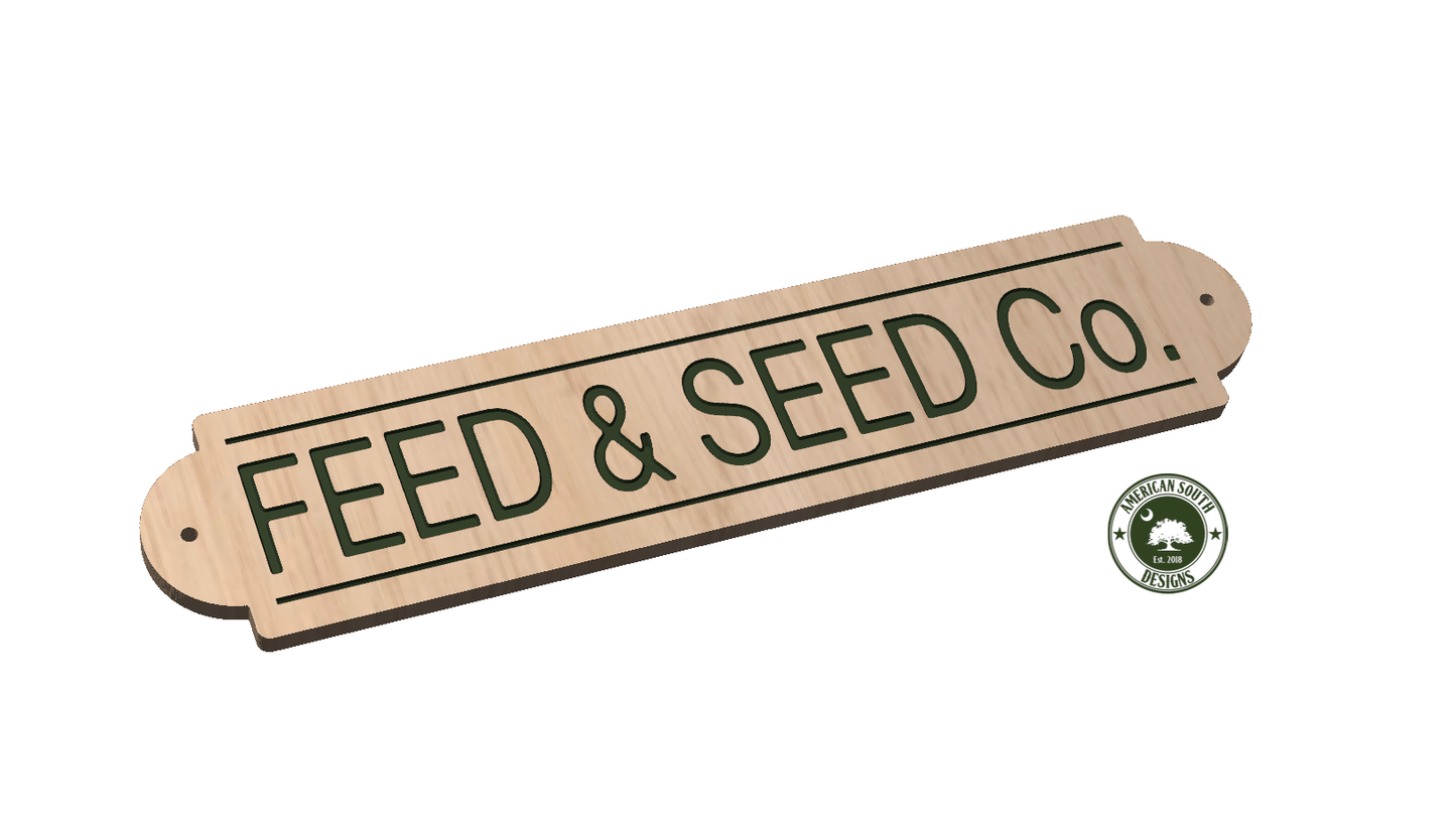 Feed and Seed Co. Long Sign