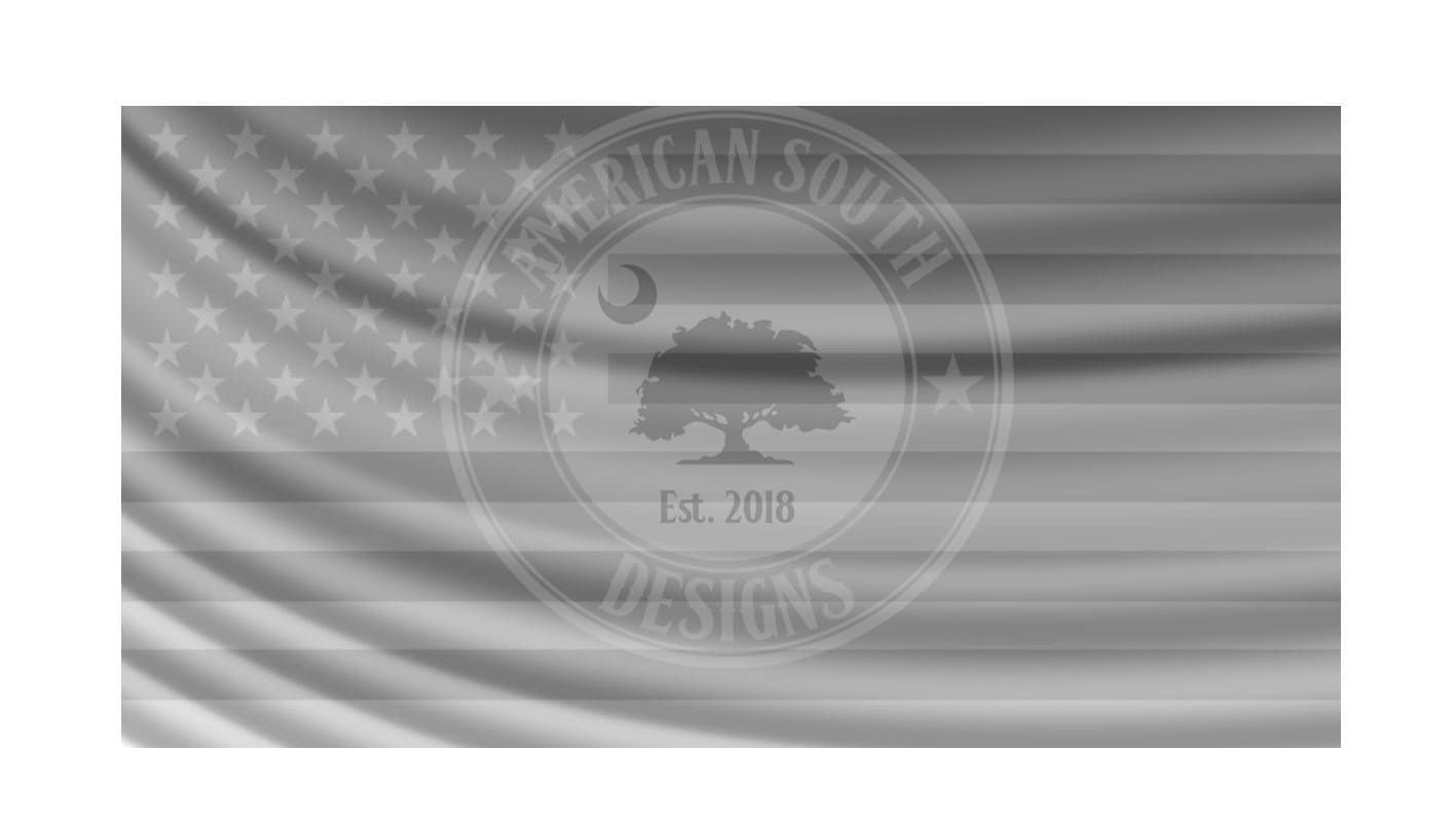 Wavy American Flag 3D Model ***STL, and Grayscale PNG***  Model 9
