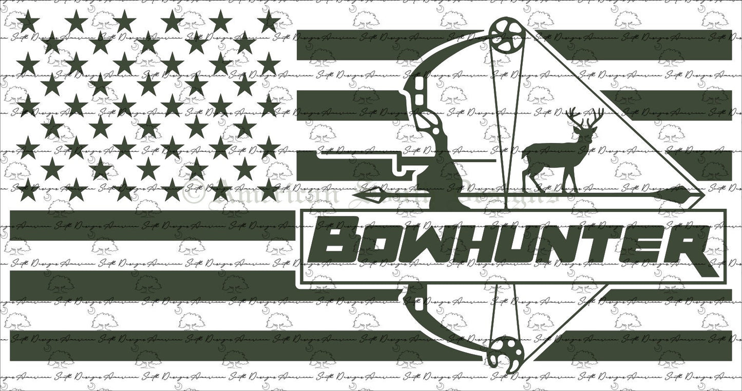 Bowhunter Flag with Deer