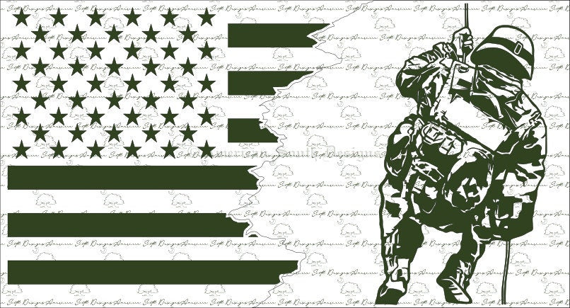 Tattered Flag 3  Special Forces Rappelling