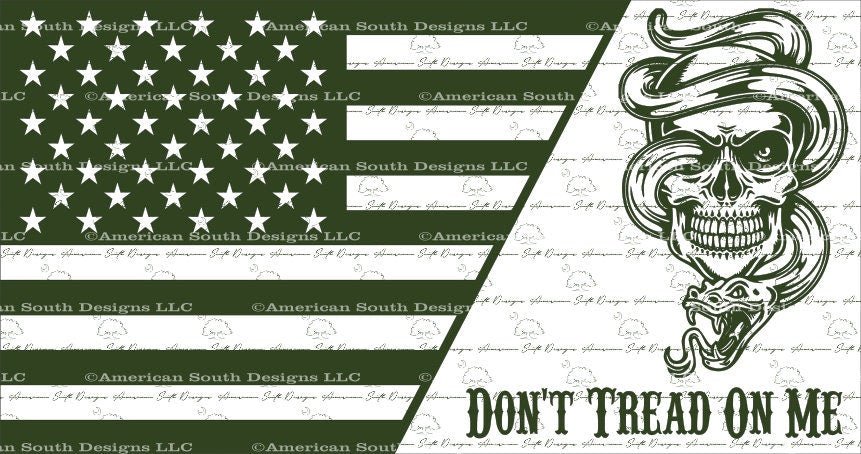 Split Flag with Don't Tread on Me