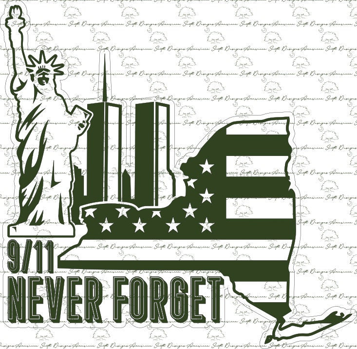 New York State 9/11 Never Forget  SVG