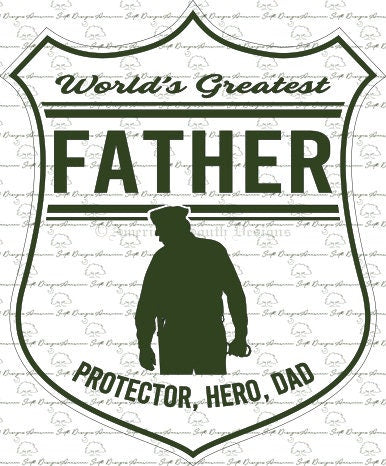 Police Fathers Day Sign