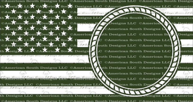 Flag with Vintage Circle  SVG