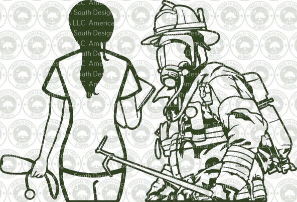 Firefighter and Nurse
