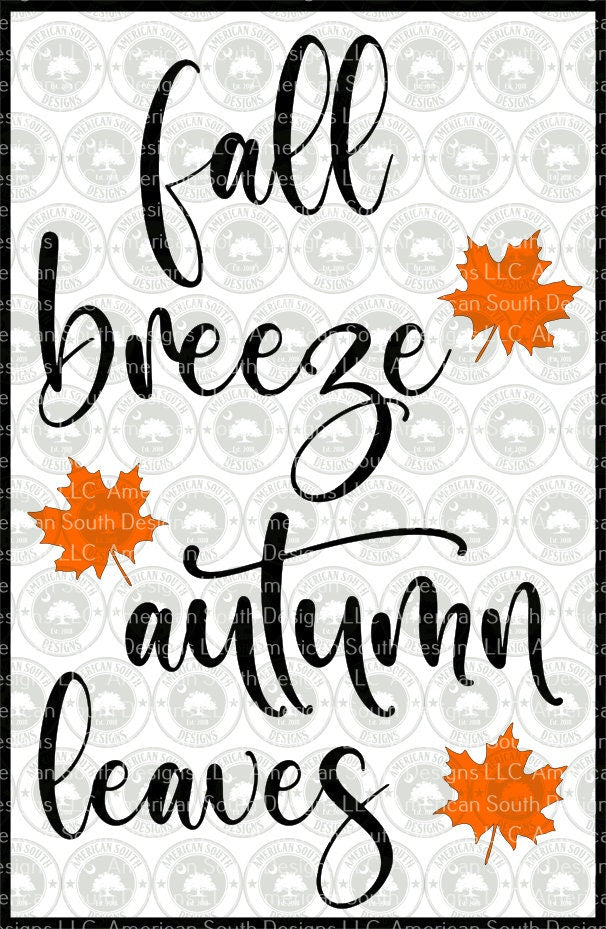 Fall Breeze  Autumn Leaves  Script
