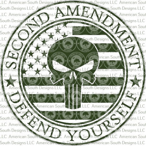 Second Amendment  Defend Yourself  Digital Designs  SVG, PNG